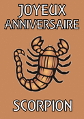 C&eacute;l&eacute;bration scorpion avec &eacute;clat et joie